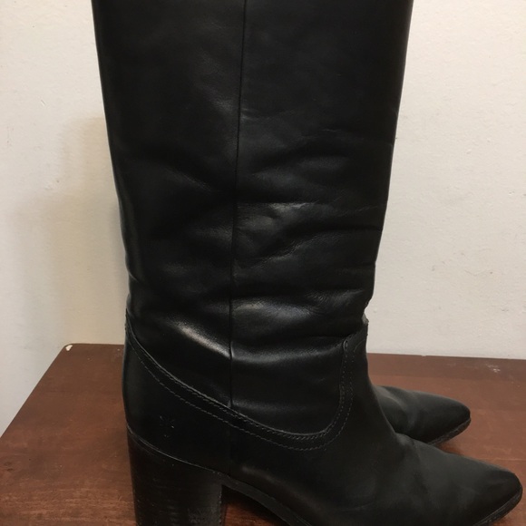 Frye Flynn Leather mid-Calf Pull-on-Boots. Size 8m - Picture 3 of 16